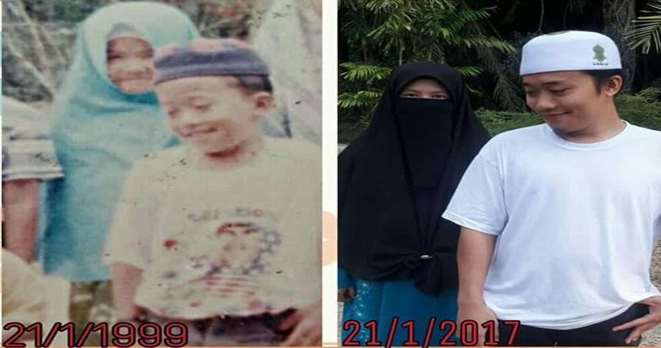 "Tak sangka insan yang bergambar dengan saya 18 tahun lalu 