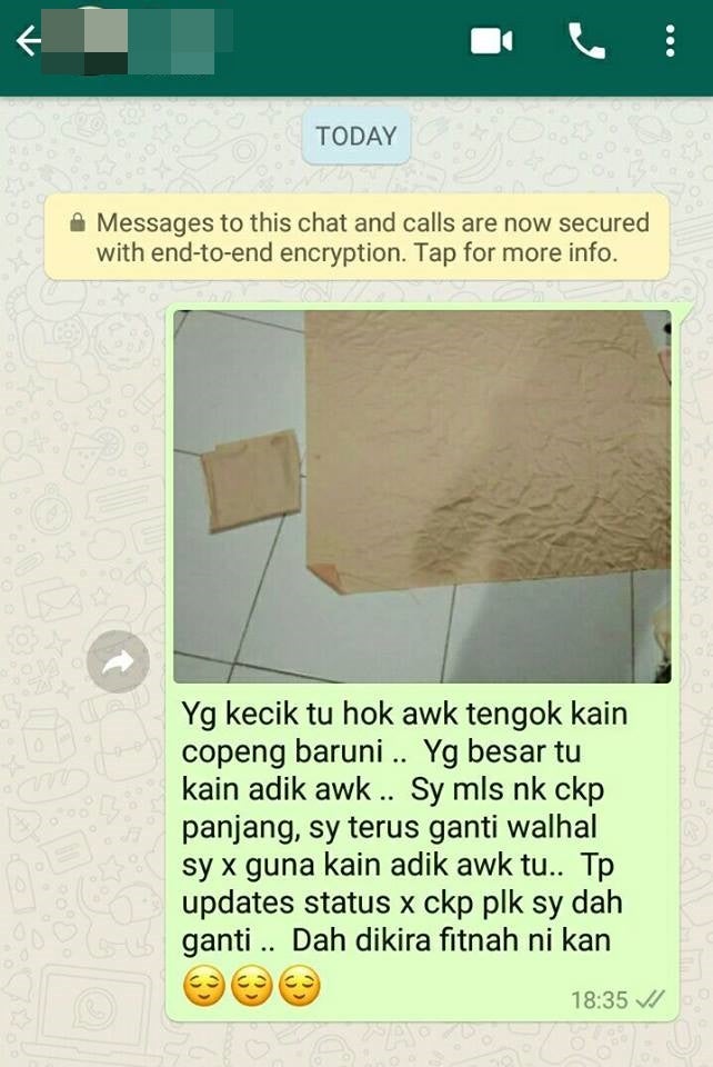 bayar kain