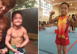This 7 Year Old Wows Netizens With His Eight Pack And Gold Medals World Of Buzz 7