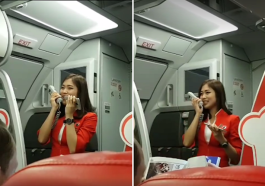 Airasia Flight Attendant Wows Passengers On Delayed Flight By Sweetly Singing Im Yours World Of Buzz 3