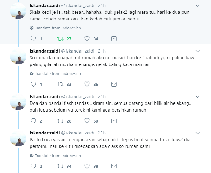 "Bunyi 'dia' menangis tu ya Allah, bergema rumah 