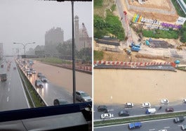 it has begun federal highway in midvalley area badly flooded from heavy downpour world of buzz