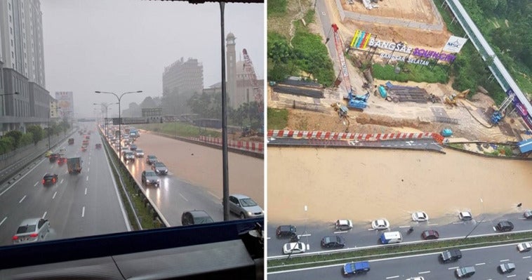 it has begun federal highway in midvalley area badly flooded from heavy downpour world of buzz