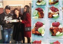 nasi lemak berlauk panass