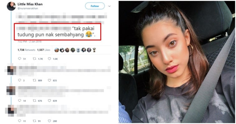 "Apa guna bertudung kalau tak solat?" - Adik Neelofa Bidas 