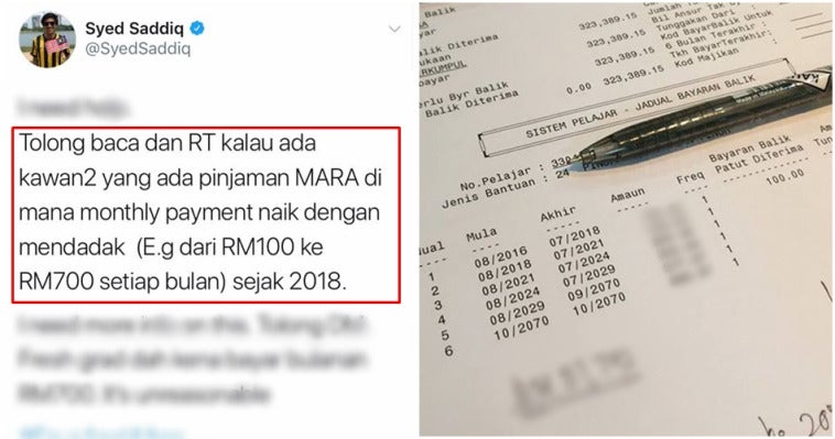 mara bayaran balik