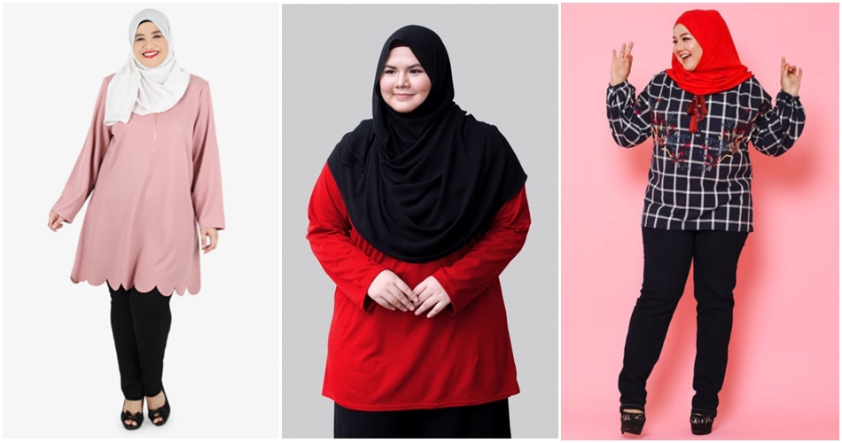 7 Kedai Online Pakaian Plus Size Untuk Wanita Bertubuh 