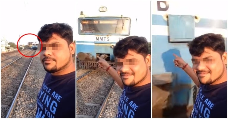 Lelaki Tak 'Makan Saman', Dilanggar Kereta Api Ketika Mahu ...