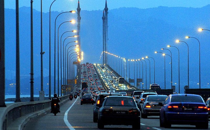 Penang Bridge Close 22 August