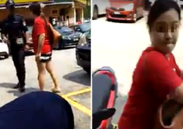 Furious Woman Uses Steering Lock To Attack Dbkl Officers For Clamping Her Car World Of Buzz 7