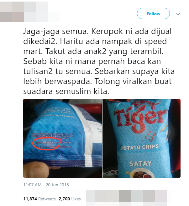 msian warns fellow muslims not to buy these chips gets hilariously exposed instead world of buzz