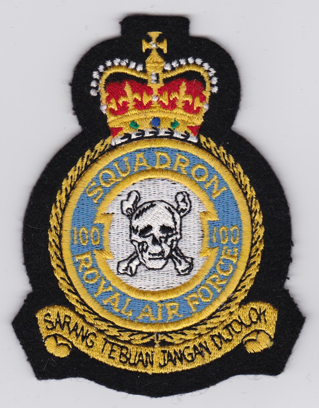 Raf Patch Royal Air Force 100 Squadron Crest Canberra Pi