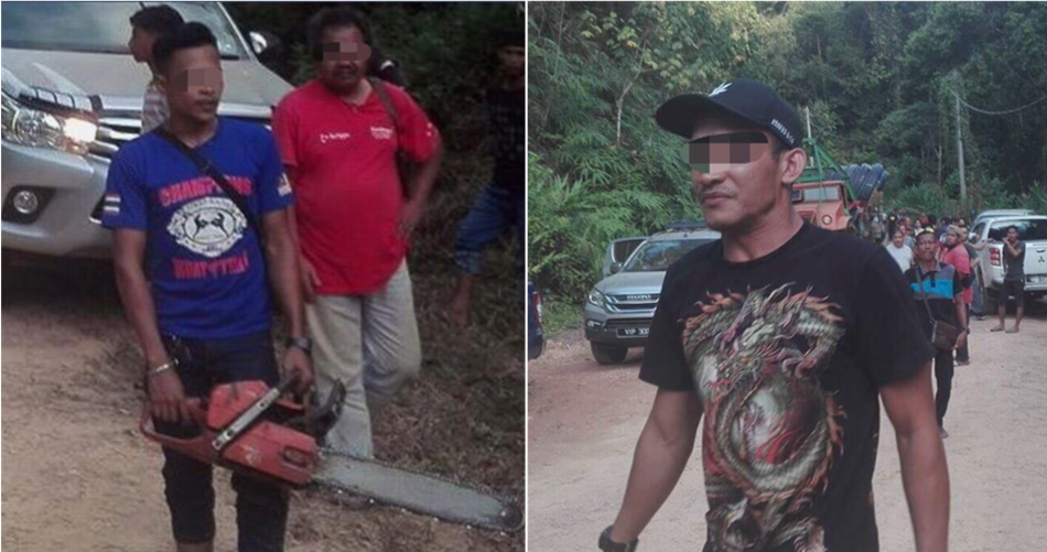 watch durian company destroys orang asli blockade in gua musang world of buzz