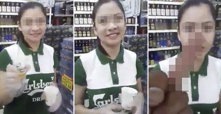 Innocent Beer Promoter Gets Shamed And Flipped Off For Doing Her Job In Giant Hypermarket World Of Buzz 2