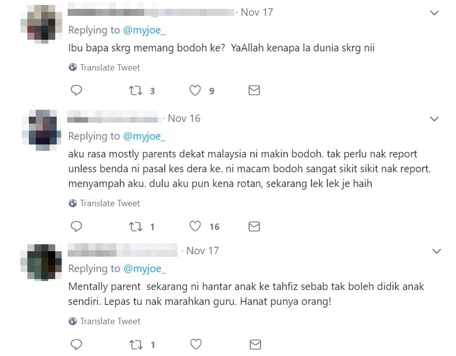 Komen Parents Bodoh