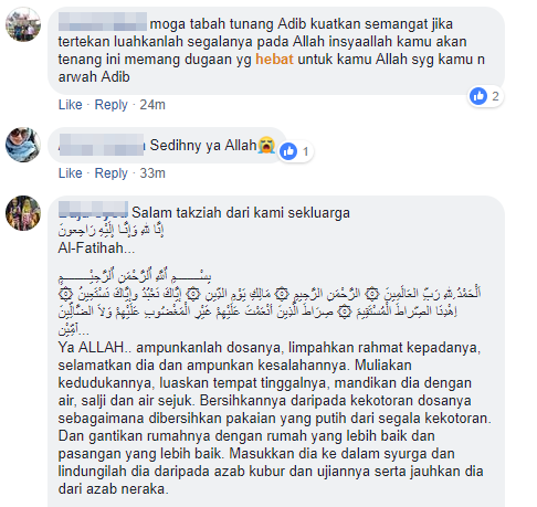 Semoga Tunang Adib Tabah