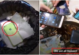 buang iphone pakai huawei
