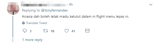 AA BOLEH LETAK MADU KELULUT DLM MENU