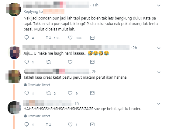 Dress Ketat Pastu Perut Macam Ikan