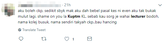 Sebab Kau Busuk Nama Kolej