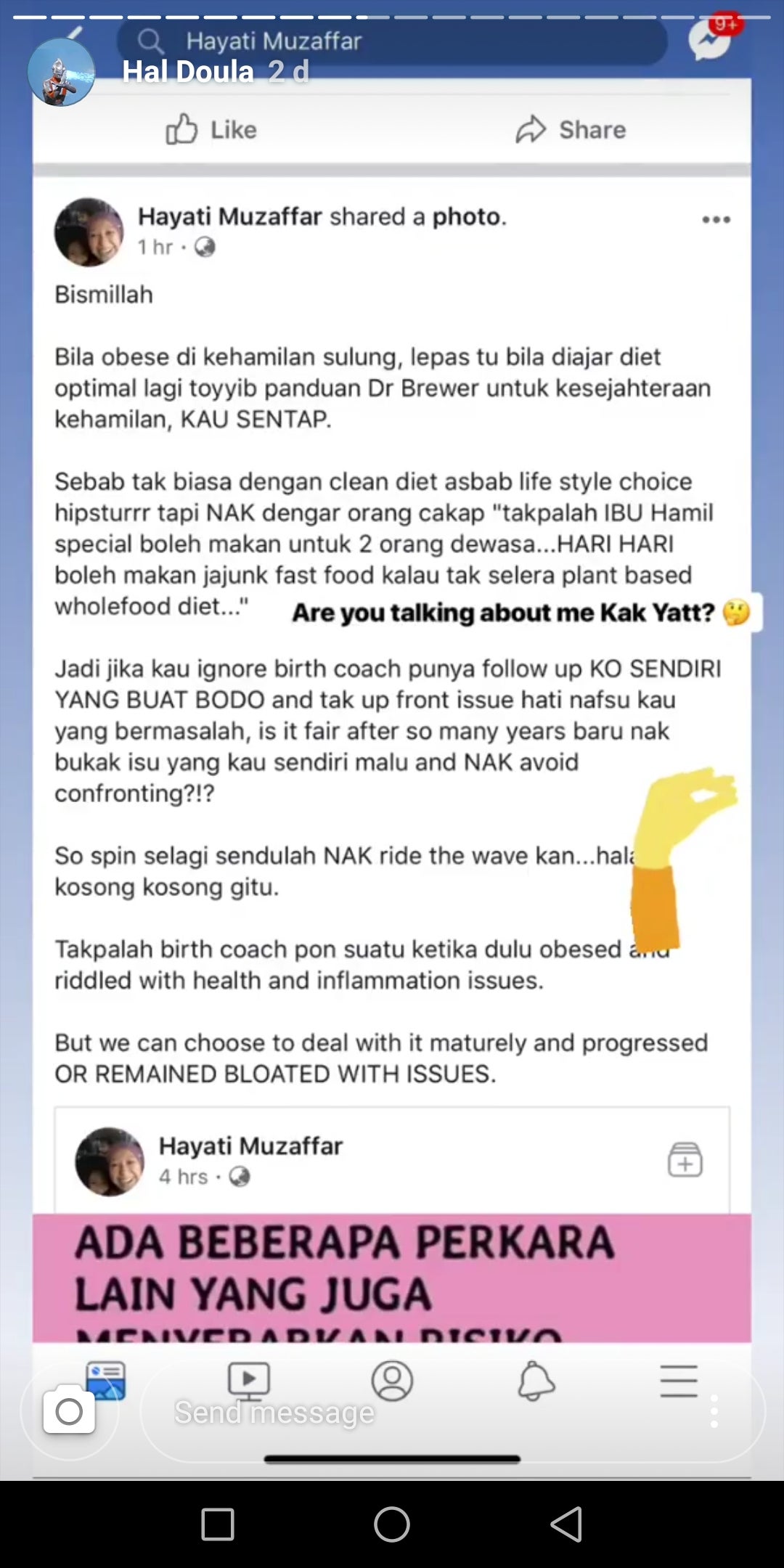 Status Yatt Di Fb Kata Pasal Nora