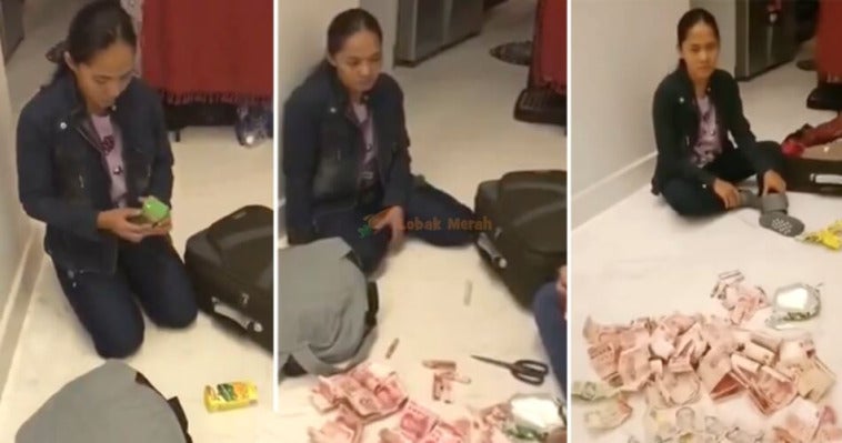 msian employer kantoikan maid who tries to smuggle cash back to home country with packet drinks world of buzz 1