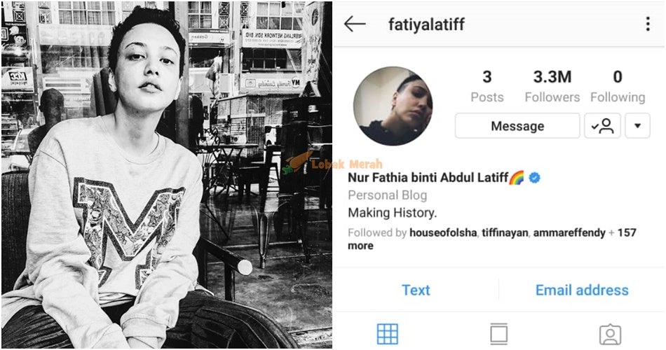 Fatiya Latiff Cabut Tudung