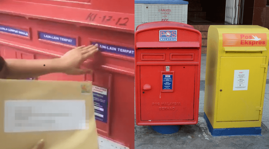 Peti Surat Pos Malaysia / A big red fat Pos Malaysia postbox found in