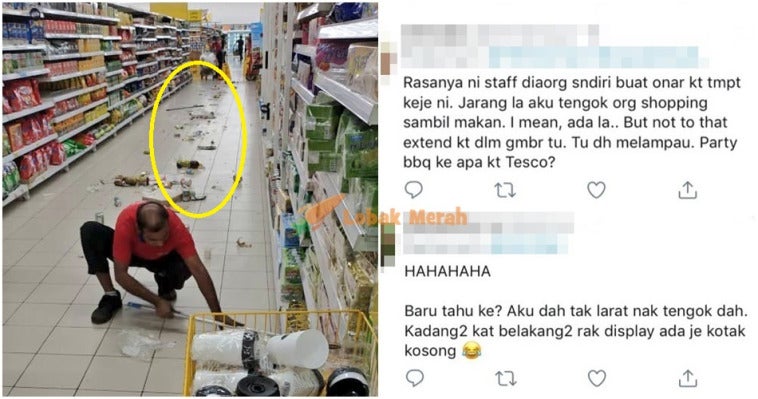 Tesco Banyak Sampah