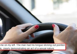 woman driving