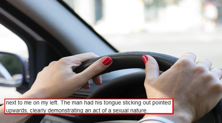 woman driving