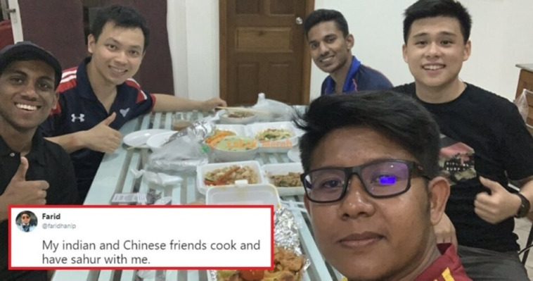 Netizens Hearts Warmed By Multiracial Malaysian Friends Breaking Fast Together World Of Buzz 768X404