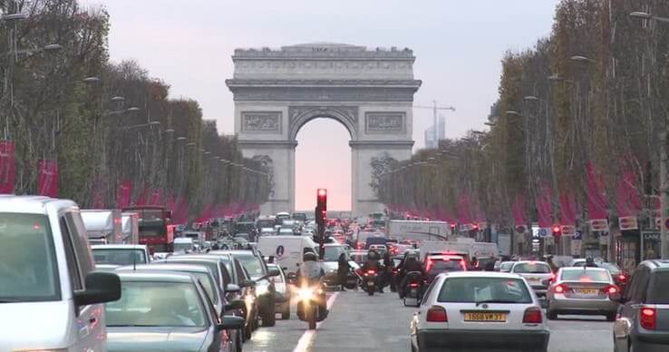 Lyons Paris France Traffic Jam 2