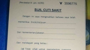 Contoh Surat Mc Klinik Kerajaan