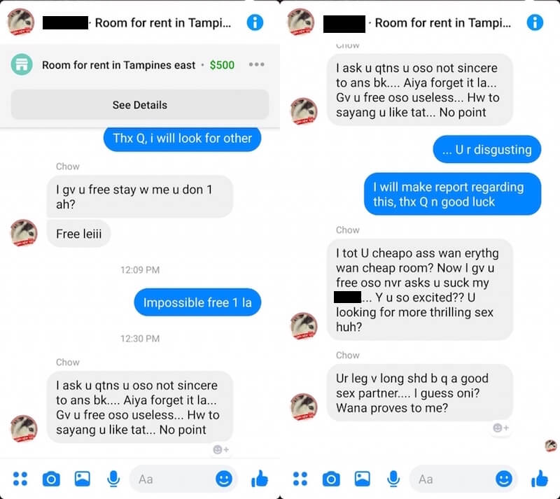 pervert room renter singapore convo3