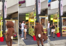 Man Travels 2400Km Wears Bear Costume To Surprise Gf Sees Her In Another Guys Arms Instead World Of Buzz 5