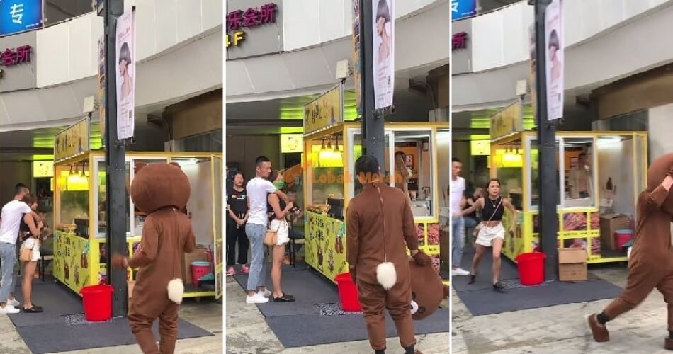 Man Travels 2400Km Wears Bear Costume To Surprise Gf Sees Her In Another Guys Arms Instead World Of Buzz 5