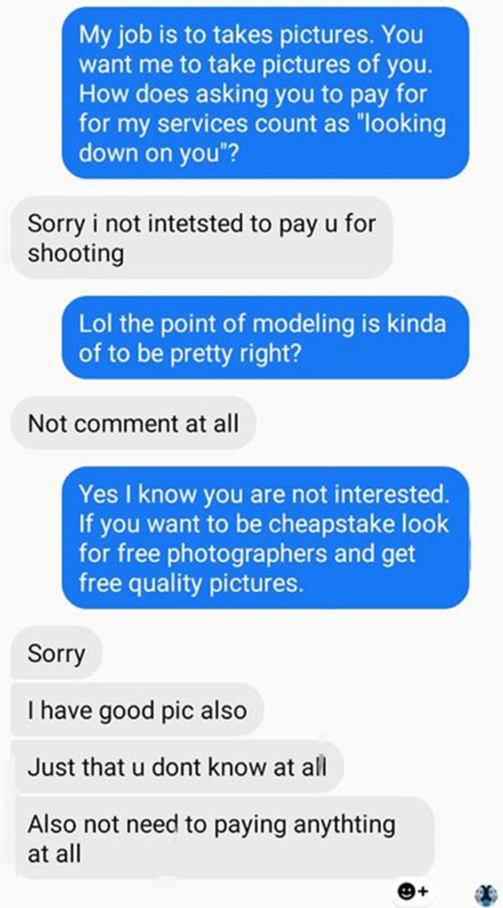 Model Furious To Find Out That She Has To Pay Professional Photographer To Take Her Photo World Of Buzz 13