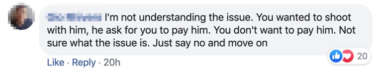 model furious to find out that she has to pay professional photographer to take her photo world of buzz 8