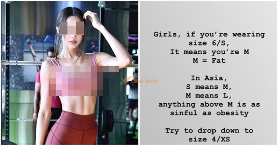msian influencer says girls who wear size m are fat stirs up anger among netizens world of buzz