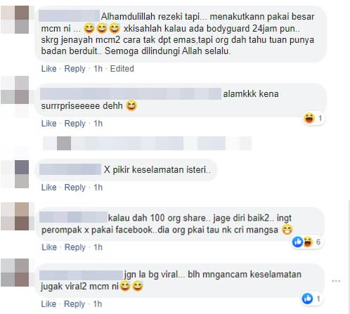 "Kalau penyamun tengok ni" - Netizen Jeles Tengok Suami 