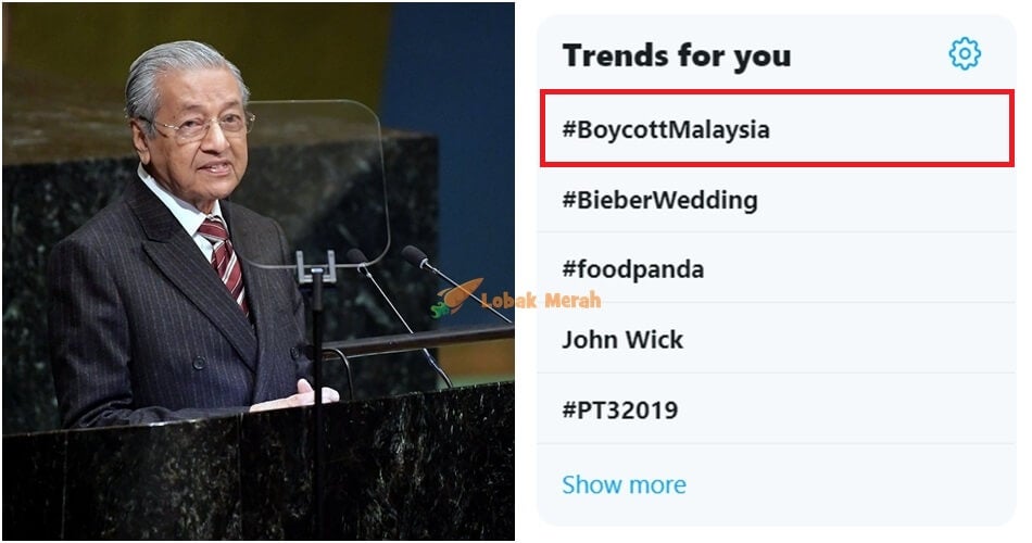 tun m kena boikot