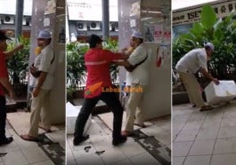 video alleged dbkl officer asks for rm5 fee hits spits at elderly seller who refuse to pay world of buzz 4