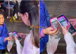 girl did not have cash beggar asks her to wechat transfer instead world of buzz 3
