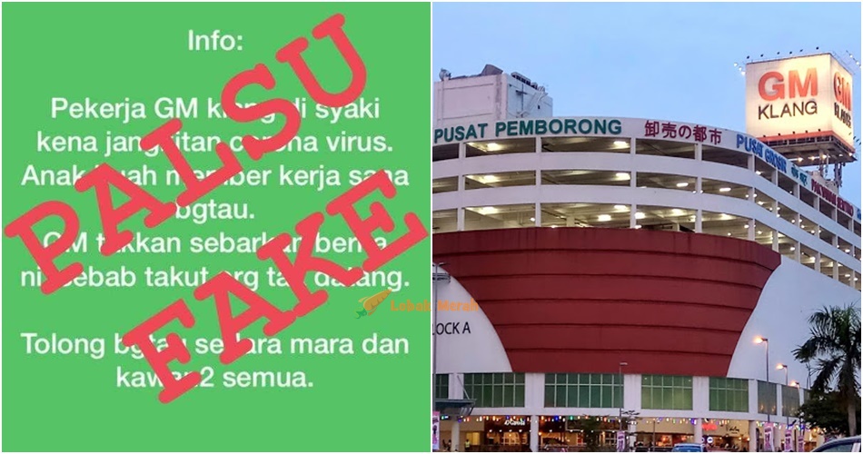  Pekerja GM  Klang  Dijangkiti Coronavirus Pusat Pemborong  