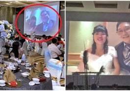 couple who visited wuhan livestreams themselves at their own wedding from quarantine suite world of buzz