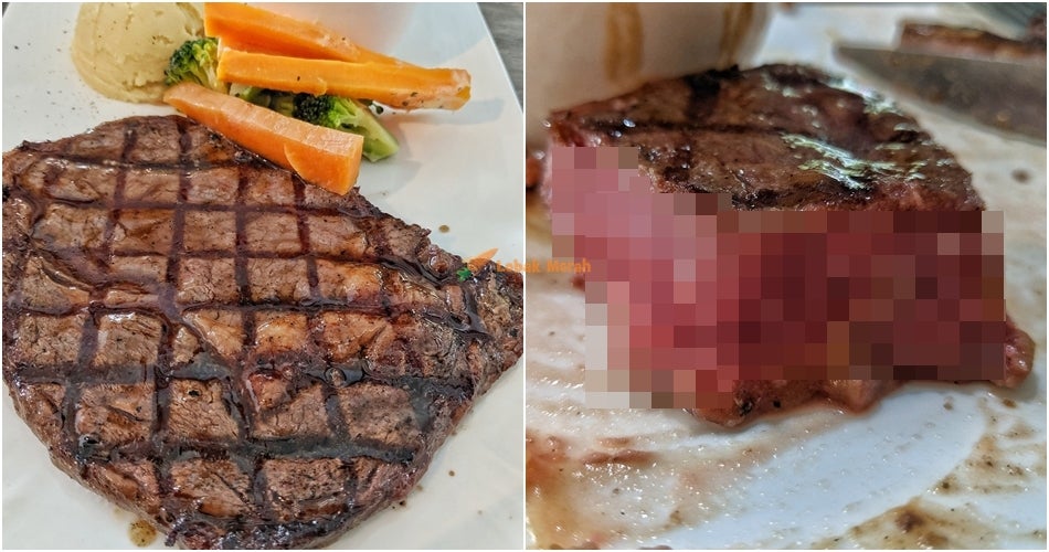 "Mentah sangat ni!" Order 'Medium Rare' Steak RM65, Sekali Bila Makan