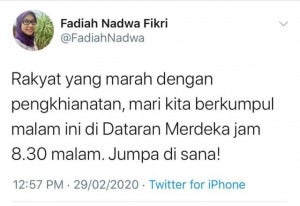 Fadiah Nadwa Tweet