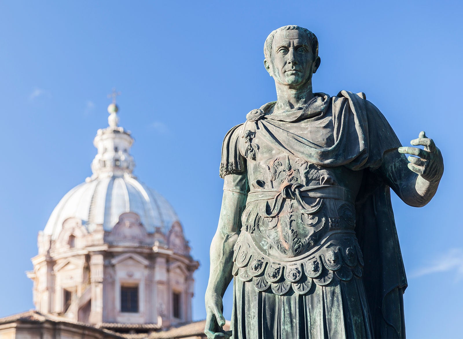 Julius Caesar Statue Rome Italy