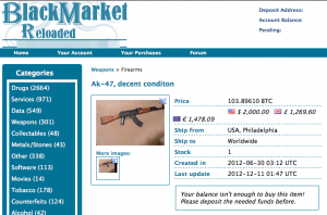 ak 47 dark web Black Market 1